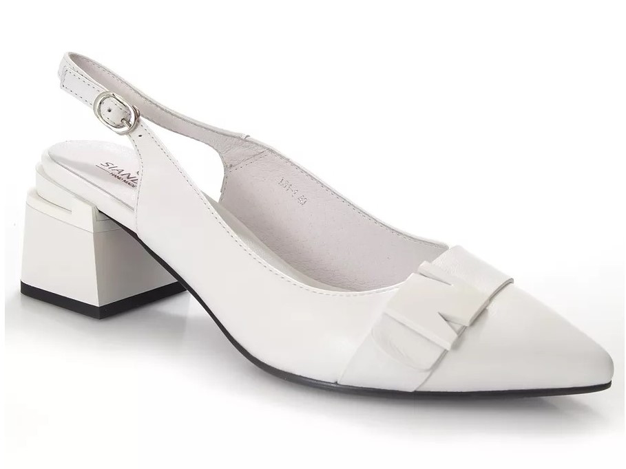 туфли открытые женские SIANDCA белые 1909